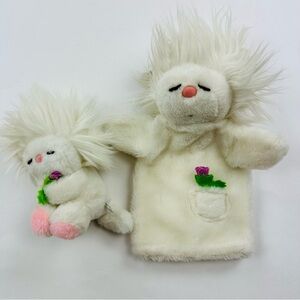 Vintage 1982 Dakin Frou Frou Stuffed Plush and Puppet